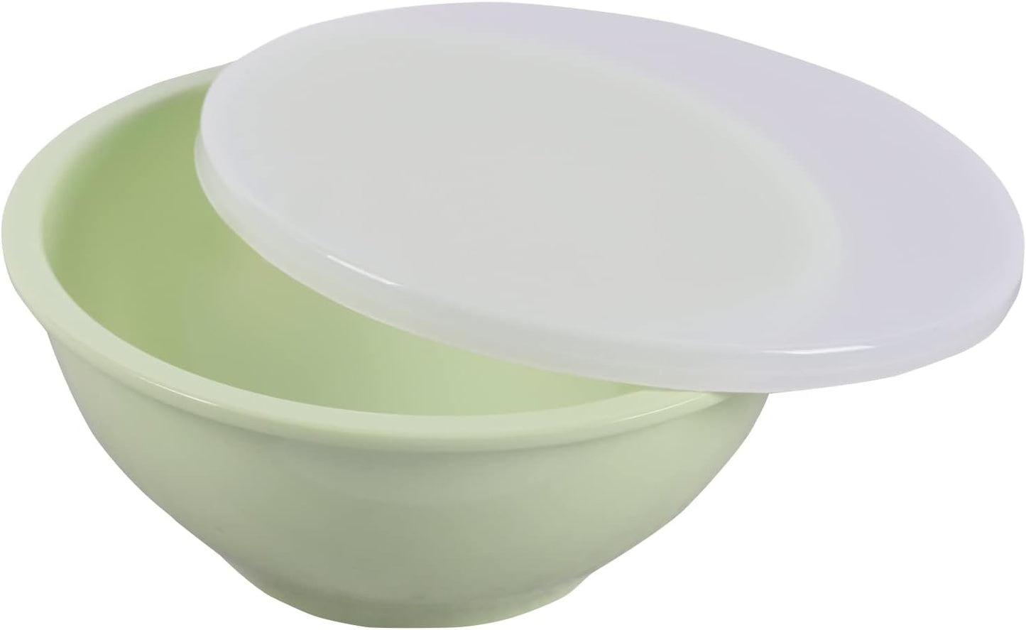 Melamine Mixing Bowls with Lids - 12 Piece Nesting Bowls Set 6 Bowls and 6 Lids, Mixing Bowl Set (Green Ombre)