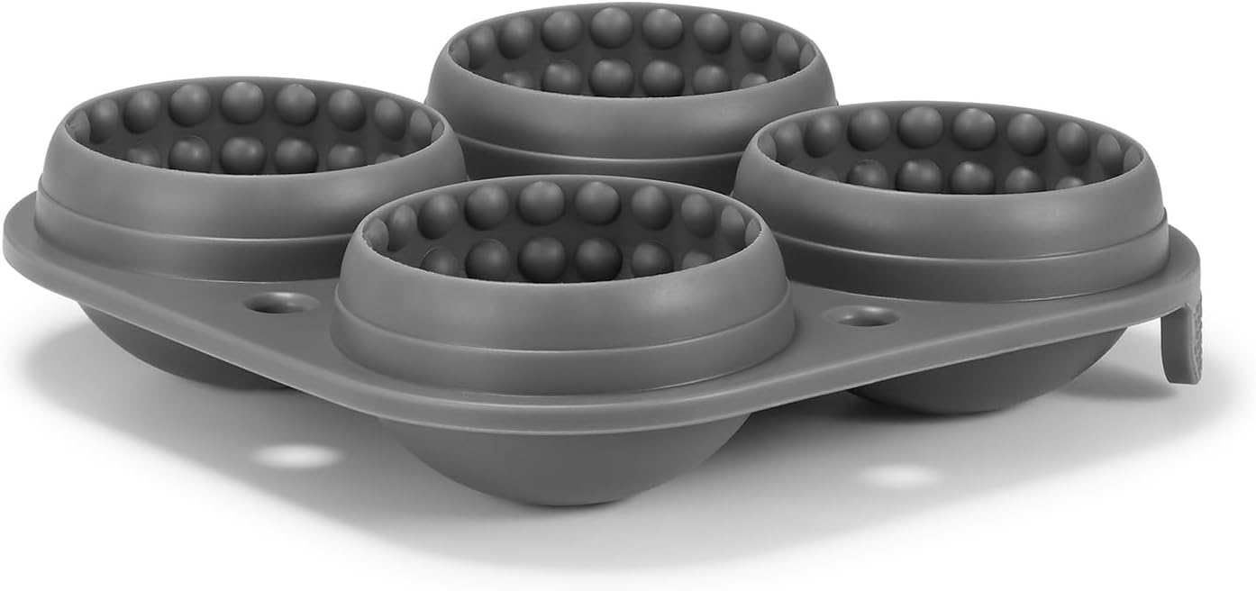 Golf Ice Cube Trays, 2.5" Large Sphere Round Golf Ice Cube Mold for Cocktails, Whiskey, Bourbon Chilling, Fun Shapes Silicone Big Circle Ice Cube Trays w/Funnel