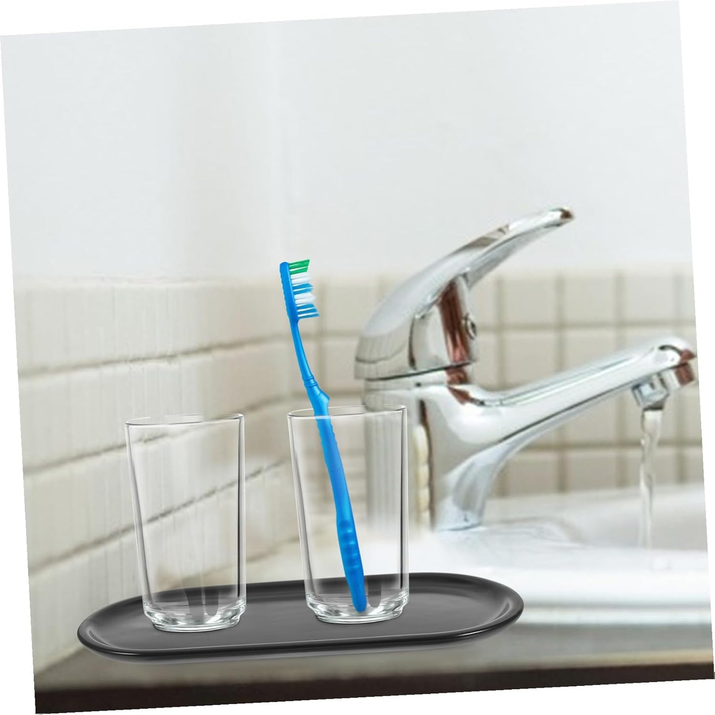 Uonlytech Oval Ceramic Vanity Tray Decorative Storage Organizer for Bathroom Dresser Countertop Perfume Jewelry Holder Space-Saving Multifunctional