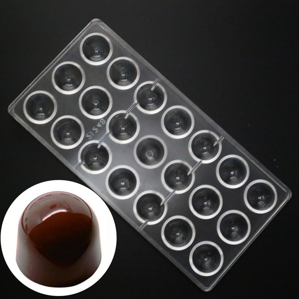 Grainrain polycarbonate chocolate mold polycarbonate chocolate bar mould Bullet Clear Hard Plastic candy pastry tools - Big Size (19322)