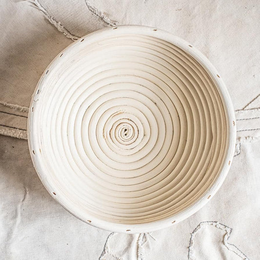 Banneton Bread Proofing Basket Banneton Basket Set Sourdough Proofing Basket Round Proofing Bowls Handmade Rattan Baskets and Liners (2 Round 9 inch Baking Set)