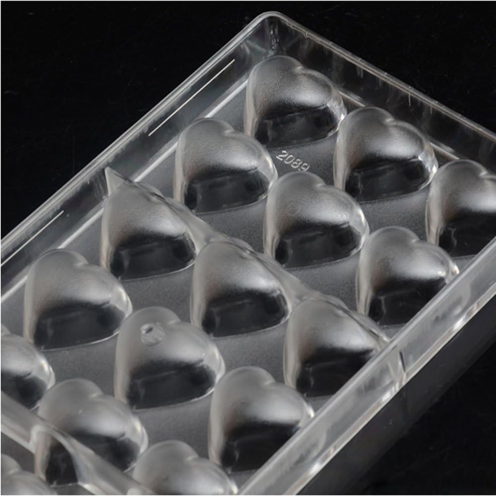Grainrain polycarbonate chocolate mold polycarbonate chocolate bar mould heart Valentine Day gift (19268)
