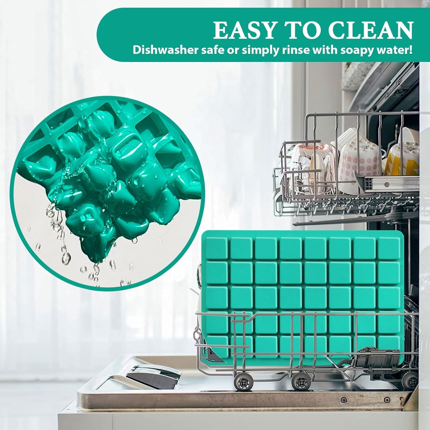 HKNMTT Square Candy Molds Silicone for Caramels Truffles Chocolate, 2 PCS 40 cavities for Baking, Food Grade Gummy Making Kit Wax Melts Moulds