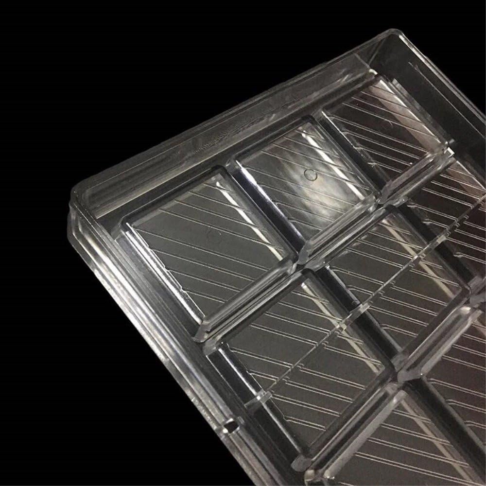 Grainrain polycarbonate chocolate mold polycarbonate chocolate bar mould square pattern candy diy Pastry Baking Tools (19396)