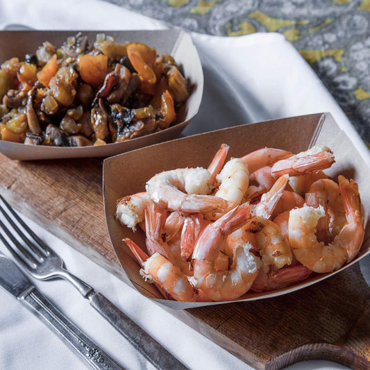 Angel's Peel Lounge Disposable Paper Tray - Recyclable Kraft, Fully Biodegradable Paper Trays- Picnics, Carnivals, Camping Trays- Food Serving Tray Holds Hot and Cold 1Lb (Pack of 100)