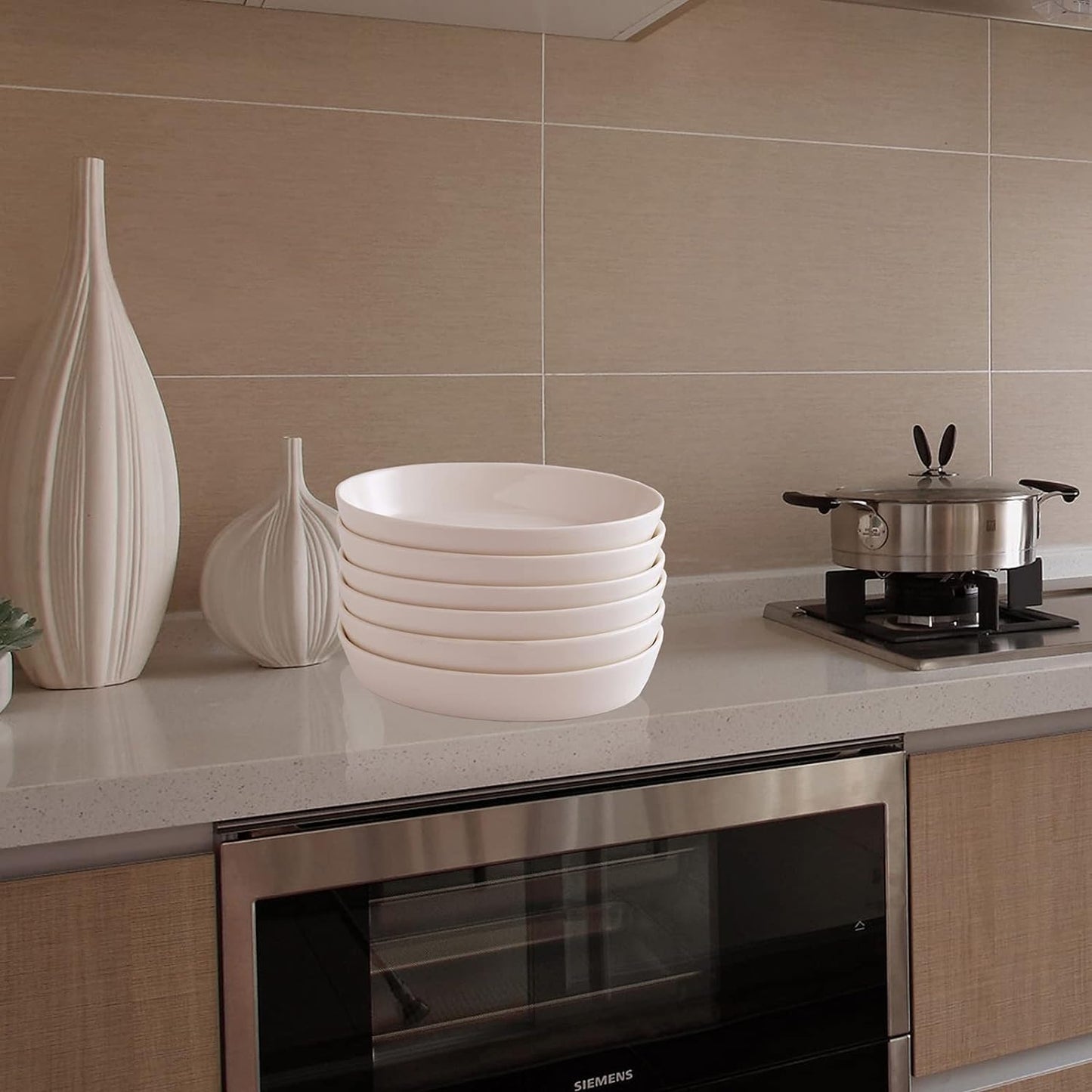 UIBFCWN Au Gratin Baking Dishes, 7.5''x4.5'' Ceramic Oval Baking Dish for Single Serving, Individual Casserole Dishes Oven Safe, Au Gratin Pans for Lasagna & Cobblers, 11.5oz, Set of 6