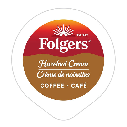 Folgers Hazelnut Cream K-Cup Coffee Pods 12 Count