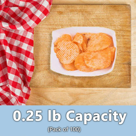 Angel's Peel Lounge Disposable Paper Food Tray — Hot Dog Trays, Nacho Trays, Paper Food Boats for Concession Stand and Party Snacks, Grease-Resistant Red Check Tray for Serving, 4x3in, 100-PACK