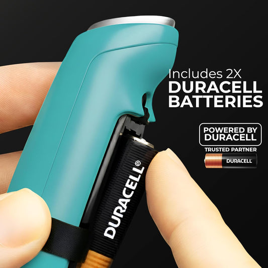 Zulay Kitchen Patented Tornado Triple Whisk Milk Frother with 4 Duracell Batteries – Handheld Foam Maker for Coffee, Lattes, Matcha & Hot Chocolate – Rich, Creamy Froth in Seconds