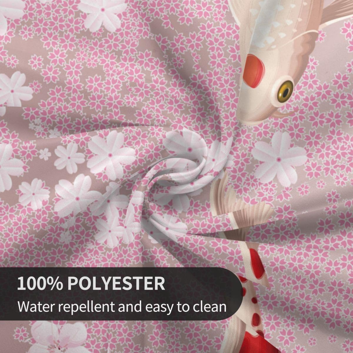 Cherry Blossom Tablecloth, Pink Floral Watercolor Japanese Asian Style Farmhouse Water Resisitant Wipeable Table Cover for Dining Kitchen Living Room Home Party Holiday Decor 60 inch Round