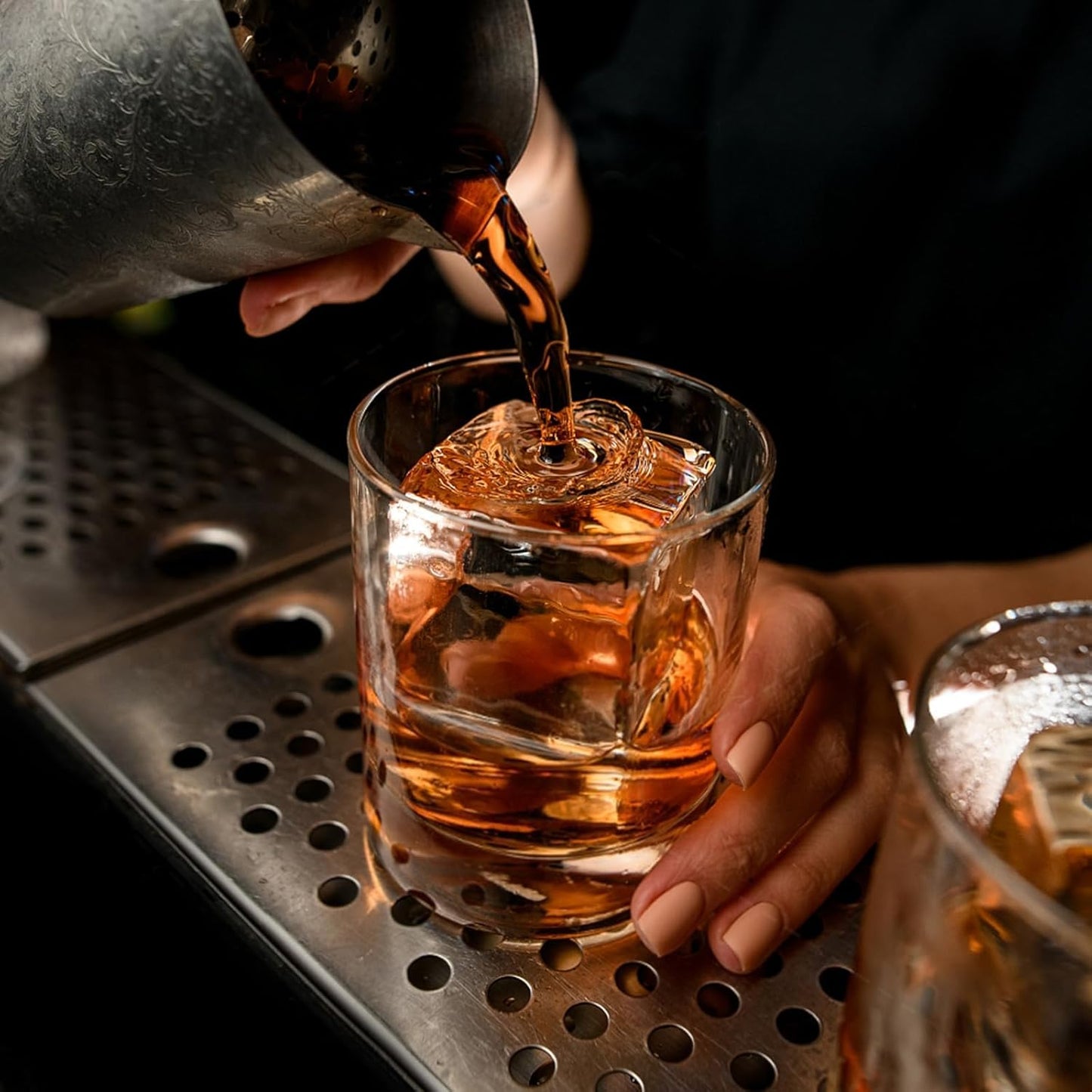 Samuelworld Premium Ice Tray Combo (3 Pack), Large Ice Sphere Maker & New Upgraded Ice Cube Trays, Food Grade, Easy To Use, Spill-Free Integrated Funnels, Whiskey Bourbon Cocktails, Grey