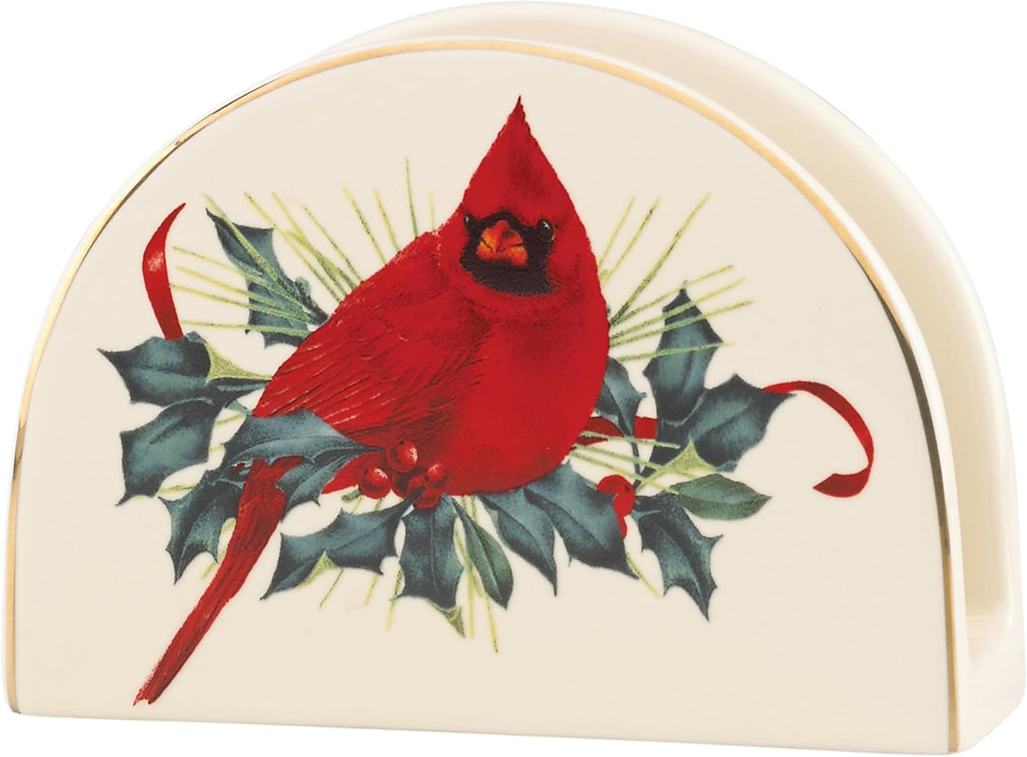 Lenox 870604 Winter Greetings Napkin Holder, Christmas & Holiday Hosting