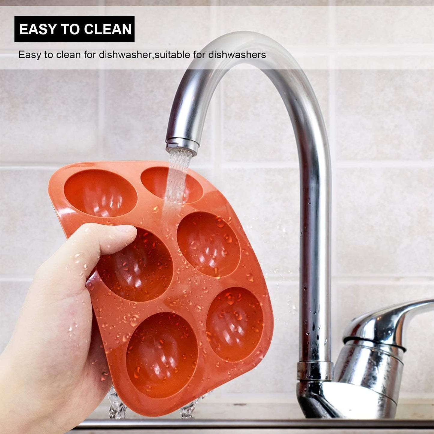 Silicone Hot Chocolate Bomb Mold Medium Semi Sphere Mold, 2 Packs Half Sphere Silicone Baking Molds for Making Chocolate, Cake, Jelly, Dome Mousse