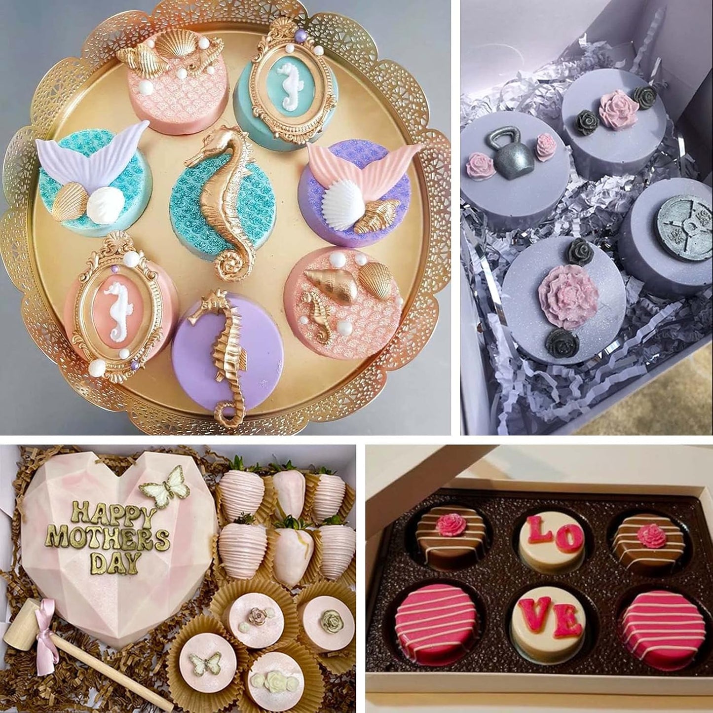 Actvty Round Chocolate Cookie Molds, New Size 12-Cavity Cylinder Chocolate Cover Cookie Silicone Molds for Candy Mini Cakes Jelly Baking(2 Pack)