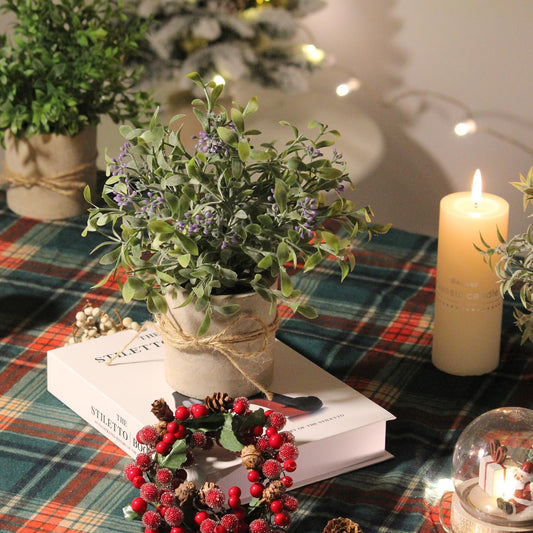 3 Pack Small Fake Plants Eucalyptus in Pulp Pot for Home Decor, 8.5 Inch Artificial Plants Indoor, Small Faux Plants Indoor for Bathroom Bedroom Kitchen Office Farmhouse Room Shelf Decor