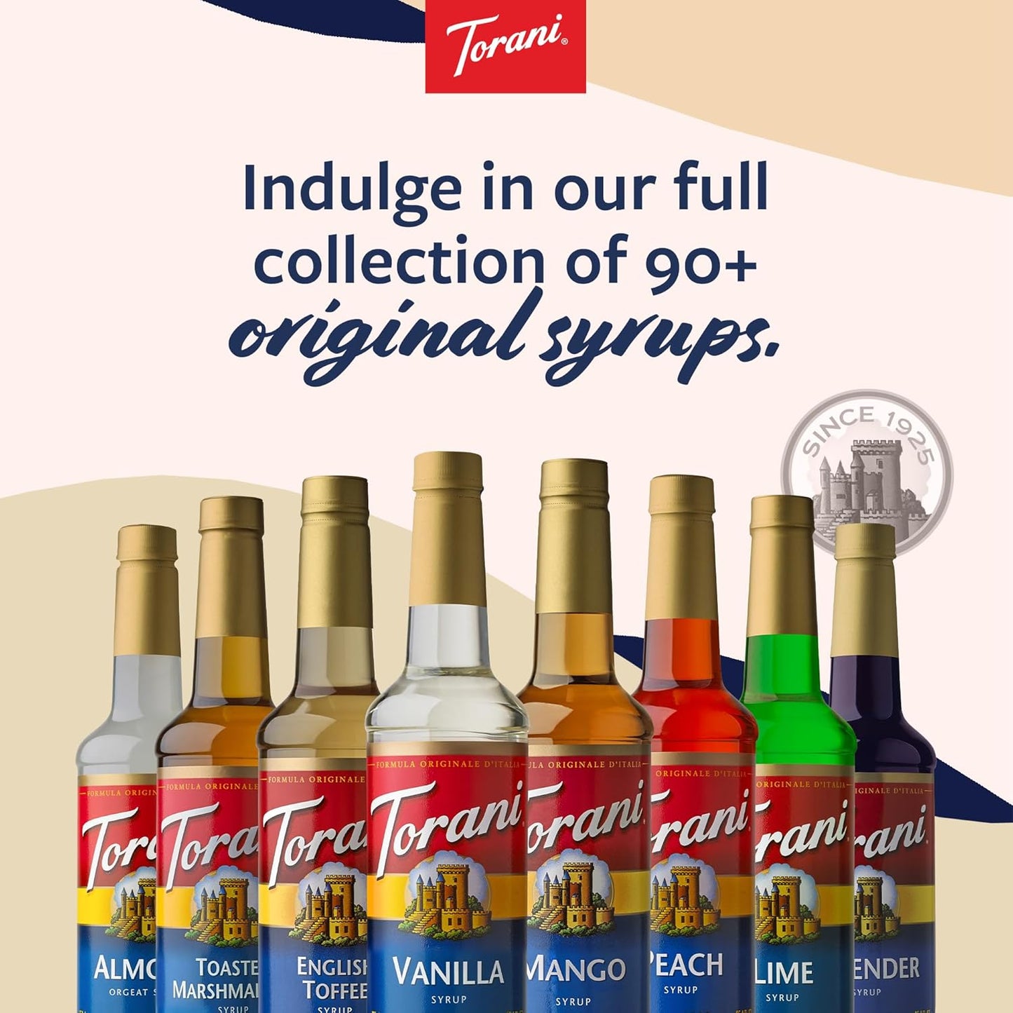 Torani Coffee Syrup, Crème de Menthe Flavored Syrup for Drinks, Pump Included, 25.4 Fl Oz