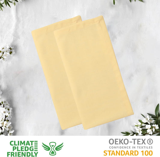 Urban Villa Cloth Napkins Set of 12 (20x20 Inches) 100% Cotton Napkins Cloth Washable Soft Durable Reusable Absorbent Table Dinner Napkins Cloth for Hotel Lunch Restaurant Weddings Parties – Yellow