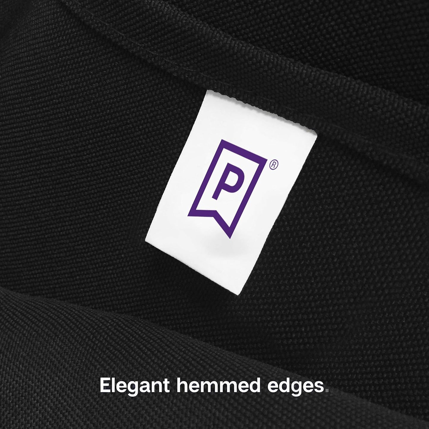 Gee Di Moda Cloth Napkins - 17 x 17 Inch Black Dinner Napkins - Set of 12 Soft & Absorbent Washable Fabric Cloth Table Napkins with Hemmed Edges for Hotel Restaurant, Holiday Parties & Wedding