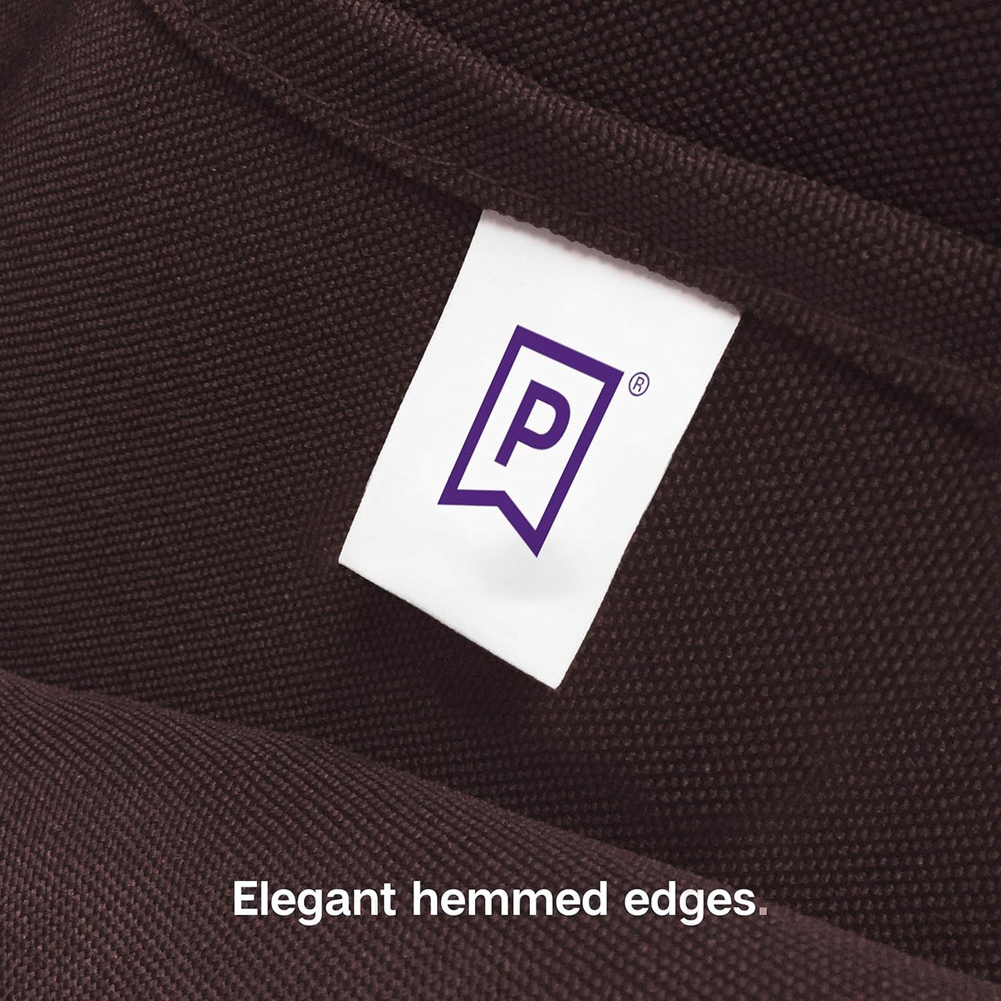 Gee Di Moda Cloth Napkins - 17 x 17 Inch Chocolate Dinner Napkins - Set of 12 Soft & Absorbent Washable Fabric Cloth Table Napkins with Hemmed Edges for Hotel Restaurant, Holiday Parties & Wedding