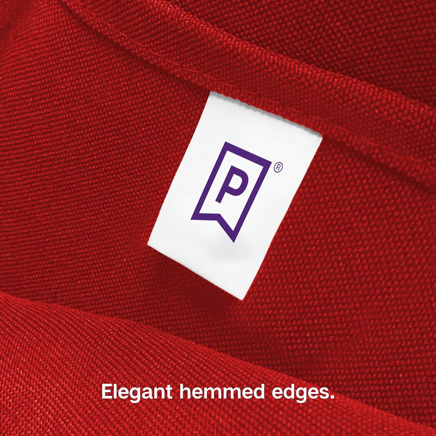 Gee Di Moda Cloth Napkins - 17 x 17 Inch Red Dinner Napkins - Set of 12 Soft & Absorbent Washable Fabric Cloth Table Napkins with Hemmed Edges for Hotel Restaurant, Holiday Parties & Wedding