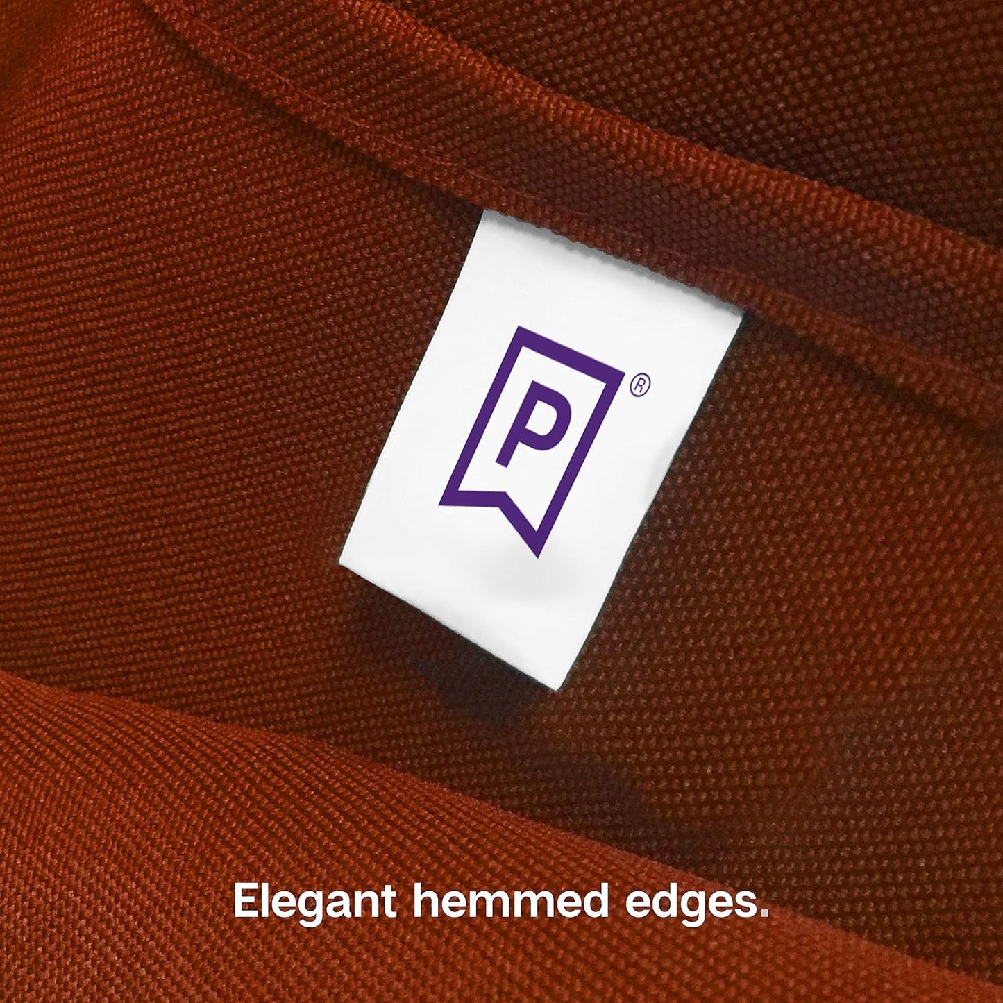 Gee Di Moda Cloth Napkins - 17 x 17 Inch Burnt Orange Dinner Napkins - Set of 12 Soft & Absorbent Washable Fabric Cloth Table Napkins with Hemmed Edges for Hotel Restaurant, Holiday Parties & Wedding