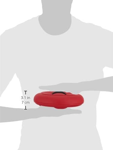 Dexas Tortilla Warmer 8.5x8.5x2.5 Inches, Microwavable Tortilla Warmer, Red Color, Perfect for Warming Tortillas, Bread, Pancakes, Cornbread, Food Warmers, Durable Microwave Tortilla Warmer