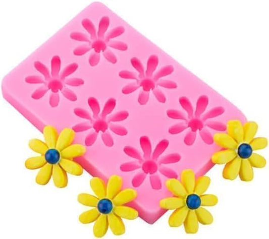 Candy Molds, Daisy Kitchen Cake Baking Decoration, Cookies Chocolate Mold Clay Tool Daisy Series Silicone Mold Flower Silicone Mold