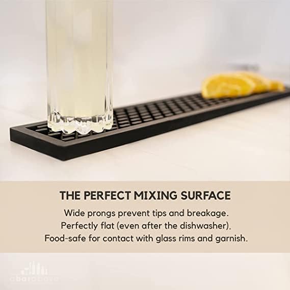 Premium A Bar Above Heavy Duty Bar Mat, Food Safe Silicone Mat, Mats for Bartending and Coffee, Commercial Strength Bartender Accessories, Dish Drying Mats for Kitchen Counter, Barista Accessories