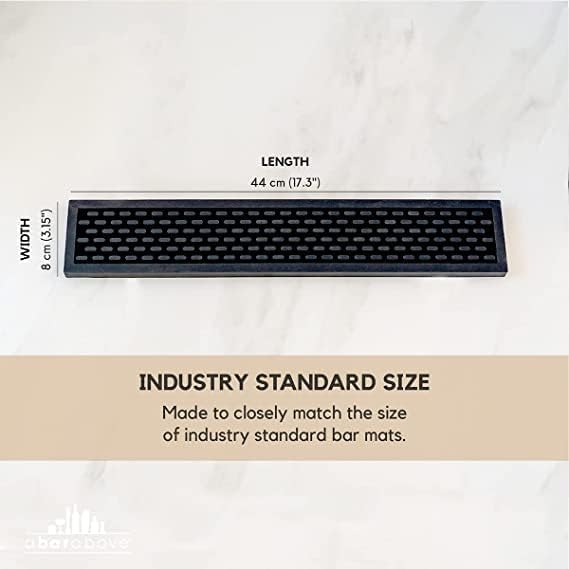 Premium A Bar Above Heavy Duty Bar Mat, Food Safe Silicone Mat, Mats for Bartending and Coffee, Commercial Strength Bartender Accessories, Dish Drying Mats for Kitchen Counter, Barista Accessories