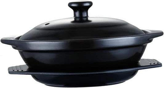 Claypot Rice Casserole Clay Casserole Bowl hot Pot Clay Pot Ceramic Cooking Pot Soup Casserole Pot sukiyaki pan Enamel Tray Kitchen Cooking Dish with Handle Ceramics Barbecue