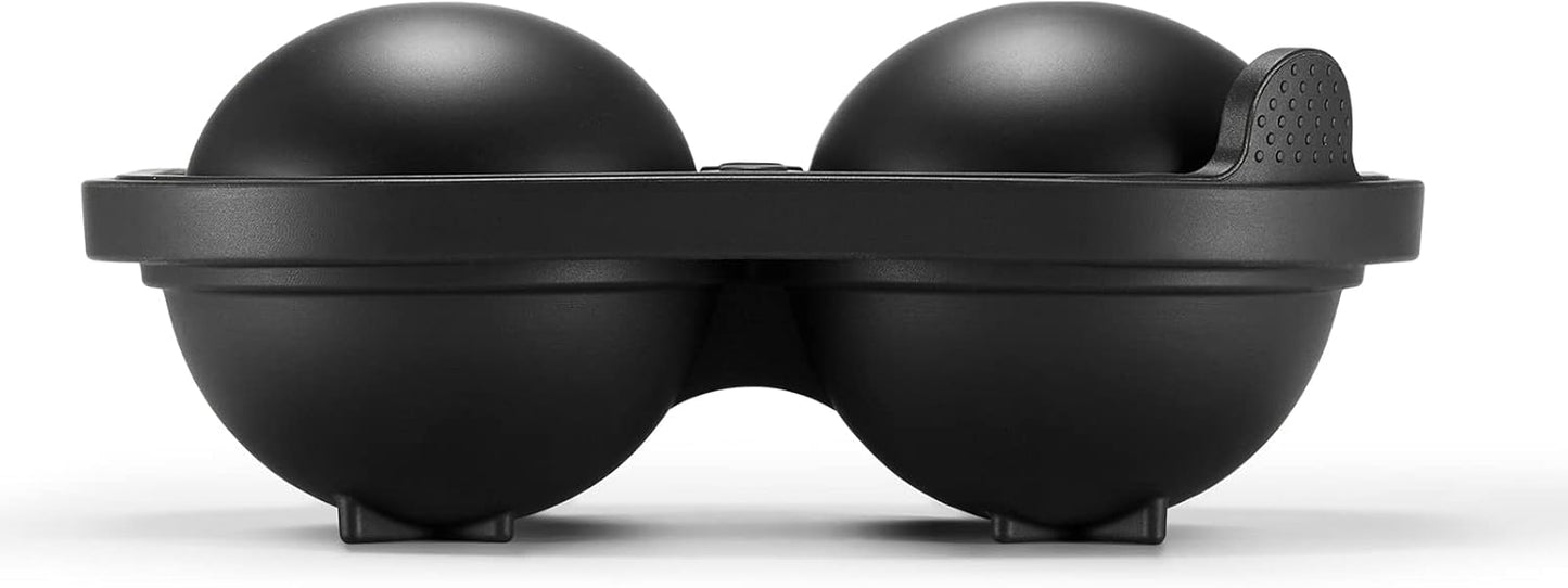 Novelty Golf Gifts Ball Ice Maker Mold, 2.5" Large Sphere Round Ice Cube Mold for Cocktails, Whiskey, Bourbon Chilling, 4 Hole Fun Shapes Big Silicone Circle Ice Cube Trays w/Funnel