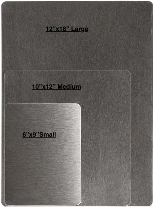 RiversEdge Stainless Steel Prep Board 12 x 18, Large Size, Made in USA