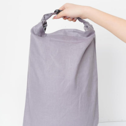 2 Pcs 100% Linen Bread Bags for Homemade Bread 13 x 19.6 Inches Reusable Sourdough Bread Storage Bag with Zipper (Gray)