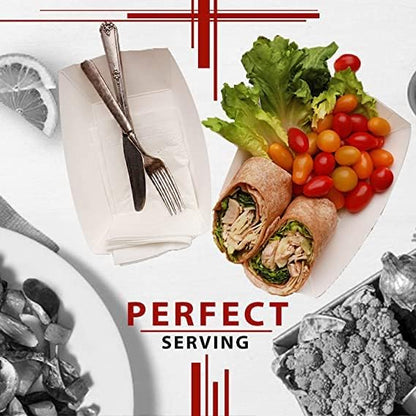 Angel's Peel Lounge Disposable Trays, Recyclable and Fully Biodegradable Red Check Paper Food Tray-Disposable Paper Food Tray for Concession Food and Condiments (5LB) (Pack of 100)