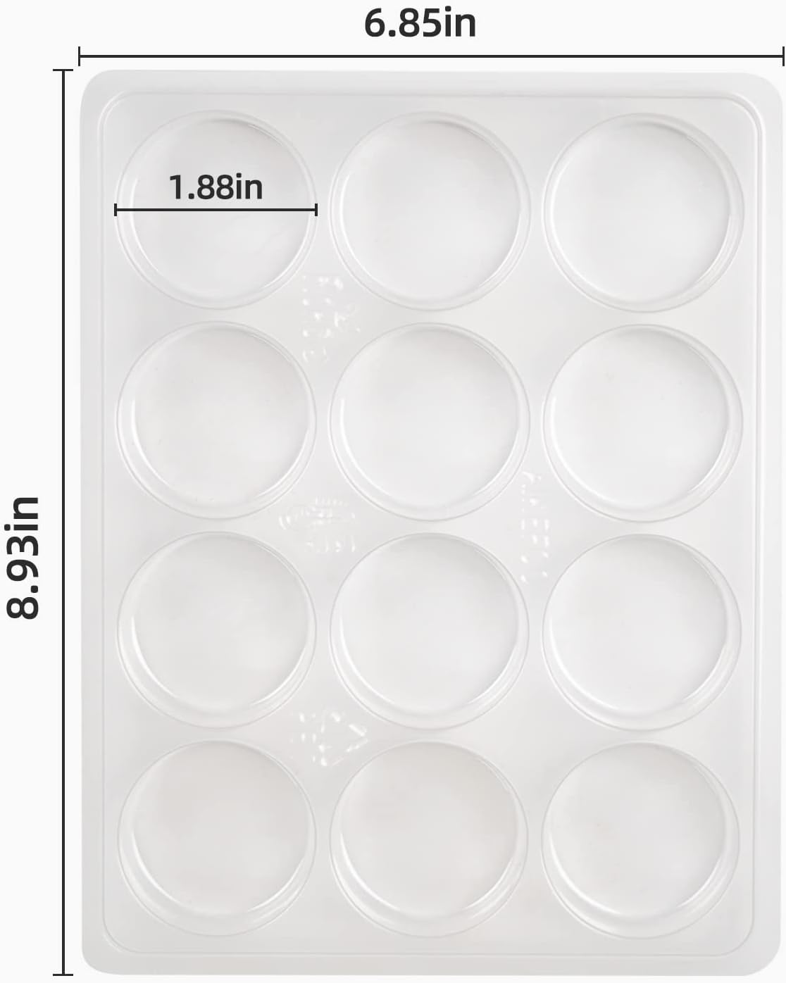 Round Cookie Chocolate Mold, Covered Cookie Mold 5 Pack, 12 Cylinders Each, Chocolate Covered Round Cookies,Candy and Chocolate, and Even Soap Molds