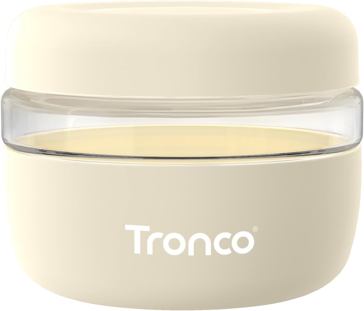 Tronco 16 oz Glass Food Storage Containers with Lids, Airtight, Leak & Spill Proof Glass Lunch Bowls for Meal Prep, Salad, Yogurt, Soup & Stew, Microwave & Dishwasher Safe, BPA-Free, Set of 1