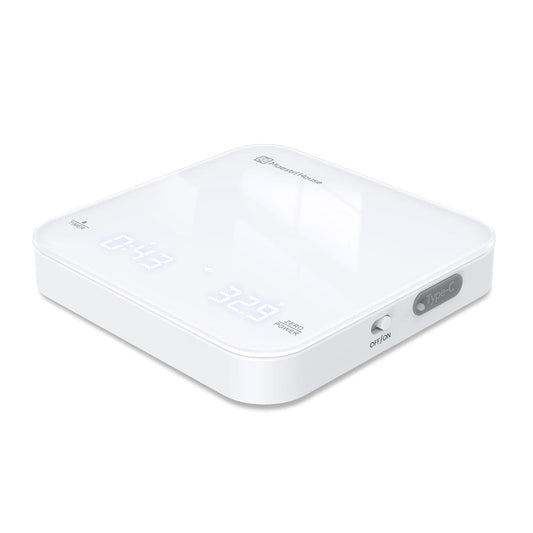 Maestri House Mini Coffee Scale with Timer, USB-C Rechargeable Espresso Scale, 2kg/0.1g Accurate Scale for Espresso and Pour-Over Coffee, Portable Digital Kitchen Scale with Auto Timer (White)