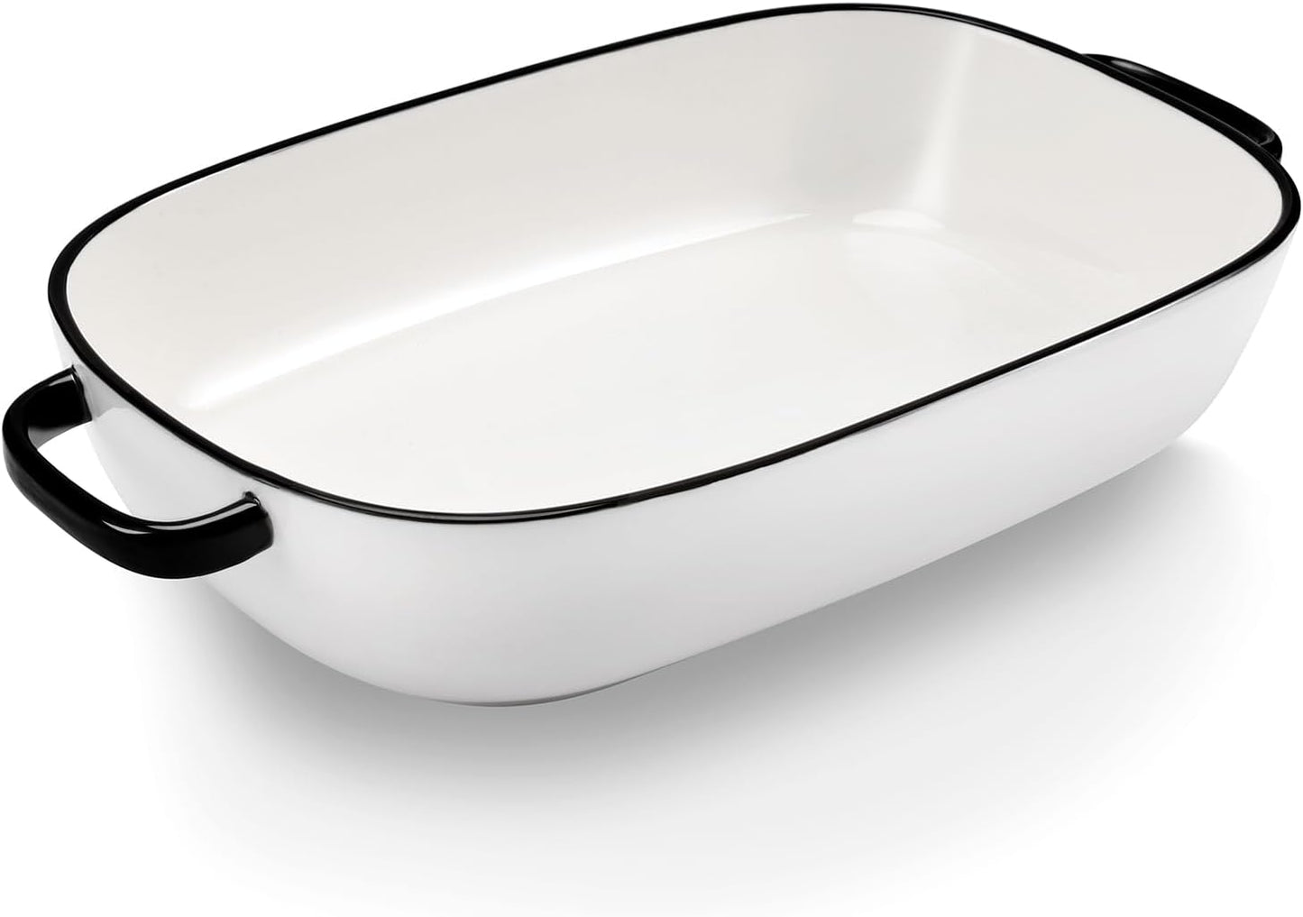 4.5 Quart Ceramic Baking Dish,Serving Bakeware for Casserole,Lasagna,Gratin,Broiling,Roasting,and Baking.Large Deep 14x10x3.11 inches Pan,Safe for Oven Microwave Refrigerator Disinfection Cabinet and