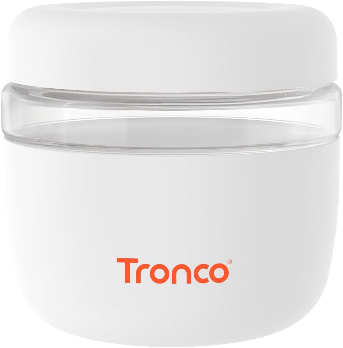 Tronco 24 oz Glass Lunch Bowl Container with Lid, Glass Food Containers, Leak & Spill Proof, Soup & Stew Food Storage Salad, Yogurt, Meal Prep, Airtight, Reusable, Dishwasher Safe, BPA-Free, Set of 1