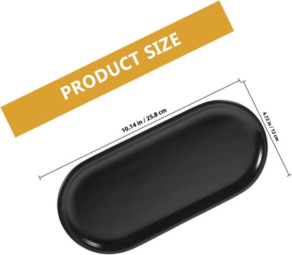 Uonlytech Oval Ceramic Vanity Tray Decorative Storage Organizer for Bathroom Dresser Countertop Perfume Jewelry Holder Space-Saving Multifunctional