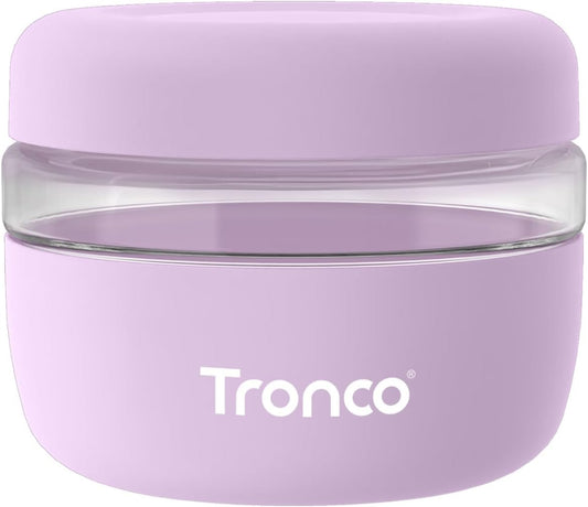 Tronco 16 oz Glass Food Storage Containers with Lids, Airtight, Leak & Spill Proof Glass Lunch Bowls for Meal Prep, Salad, Yogurt, Soup & Stew, Microwave & Dishwasher Safe, BPA-Free, Set of 1