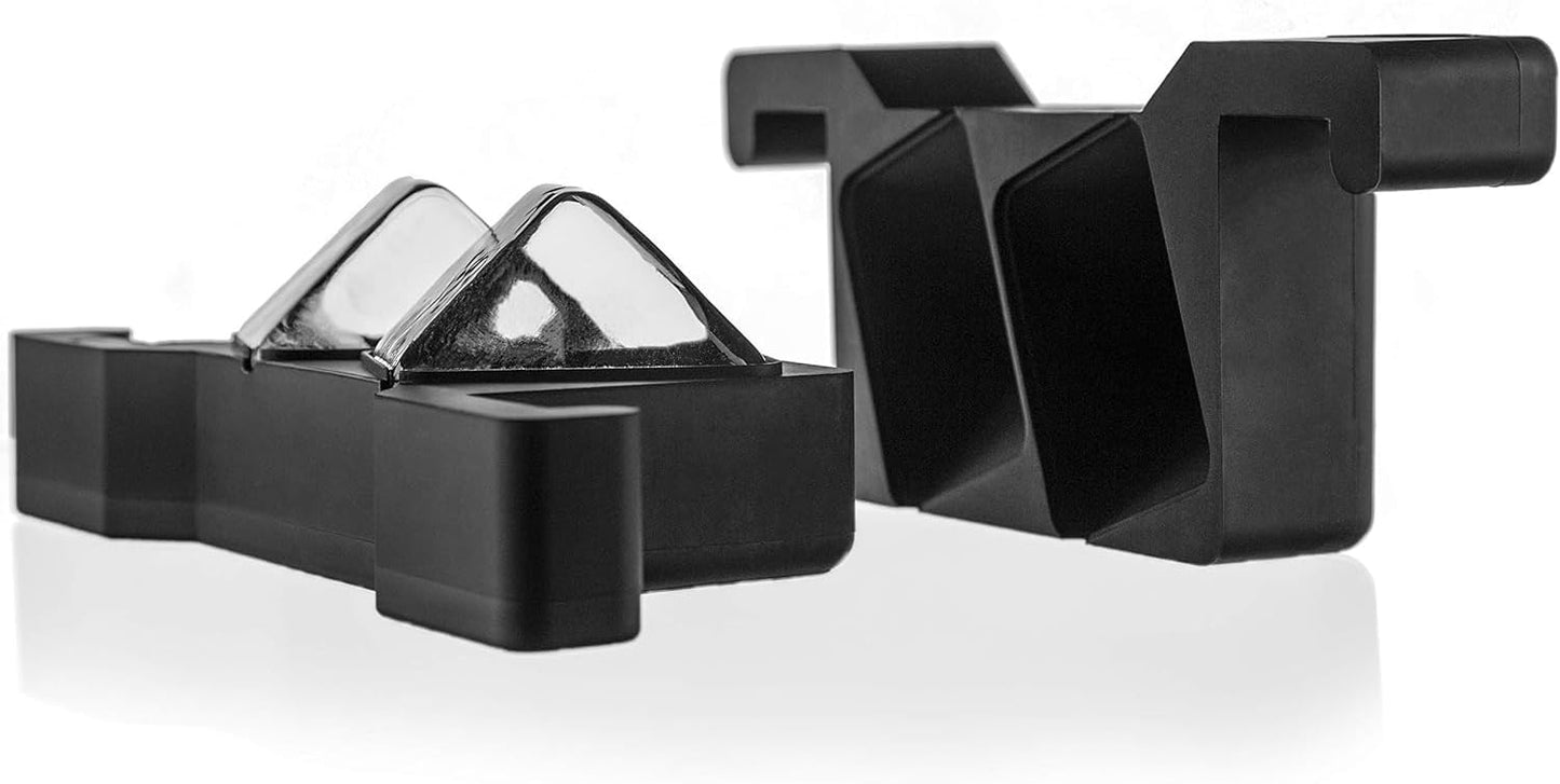 glacio Clear Ice Maker Set – Crystal Clear Ice Ball & Cube Molds for Whiskey and Cocktails | Dilution-Free Directional Freezing Design | Easy Removal