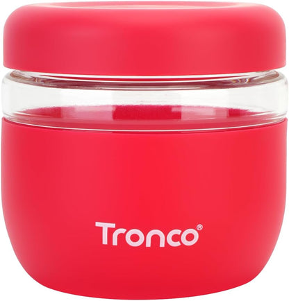 Tronco 24 oz Glass Food Storage Containers with Lids, Airtight, Leak & Spill Proof Glass Lunch Bowls for Meal Prep, Salad, Yogurt, Soup & Stew, Microwave & Dishwasher Safe, BPA-Free, Set of 1