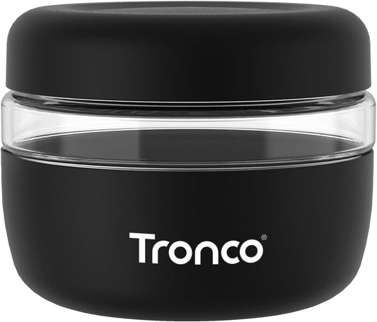 Tronco 16 oz Glass Food Storage Containers with Lids, Airtight, Leak & Spill Proof Glass Lunch Bowls for Meal Prep, Salad, Yogurt, Soup & Stew, Microwave & Dishwasher Safe, BPA-Free, Set of 1