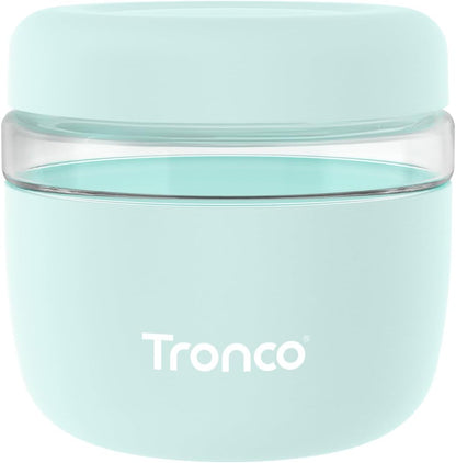 Tronco 24 oz Glass Food Storage Containers with Lids, Airtight, Leak & Spill Proof Glass Lunch Bowls for Meal Prep, Salad, Yogurt, Soup & Stew, Microwave & Dishwasher Safe, BPA-Free, Set of 1