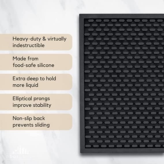 Premium A Bar Above Heavy Duty Bar Mat, Food Safe Silicone Mat, Mats for Bartending and Coffee, Commercial Strength Bartender Accessories, Dish Drying Mats for Kitchen Counter, Barista Accessories