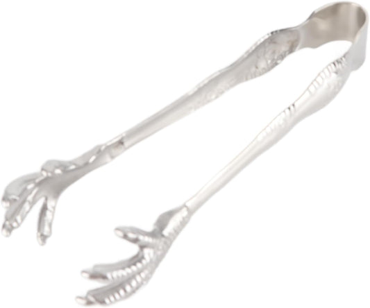 Eagle Claw Style Ice Tongs, Stainless Steel Prevents Slipping Eagle Claw Serving Tongs for Home Bar Sugar Cubes