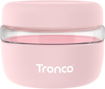 Tronco 16 oz Glass Food Storage Containers with Lids, Airtight, Leak & Spill Proof Glass Lunch Bowls for Meal Prep, Salad, Yogurt, Soup & Stew, Microwave & Dishwasher Safe, BPA-Free, Set of 1