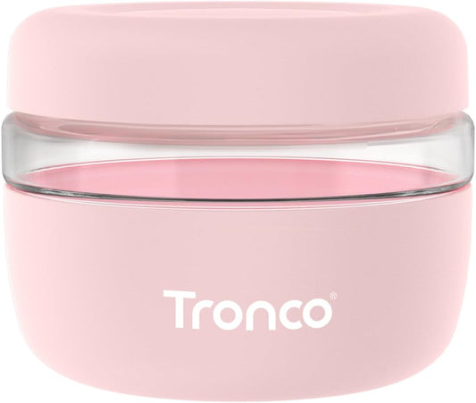 Tronco 16 oz Glass Food Storage Containers with Lids, Airtight, Leak & Spill Proof Glass Lunch Bowls for Meal Prep, Salad, Yogurt, Soup & Stew, Microwave & Dishwasher Safe, BPA-Free, Set of 1