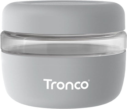 Tronco 16 oz Glass Food Storage Containers with Lids, Airtight, Leak & Spill Proof Glass Lunch Bowls for Meal Prep, Salad, Yogurt, Soup & Stew, Microwave & Dishwasher Safe, BPA-Free, Set of 1
